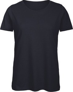 B&C CGTW043 - T-shirt girocollo da donna Organic Inspire Blu navy