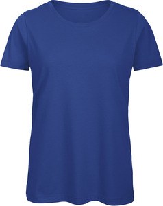B&C CGTW043 - T-shirt girocollo da donna Organic Inspire Blu royal