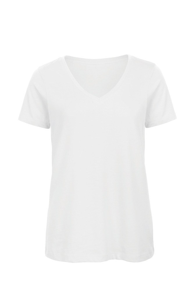 B&C CGTW045 - T-shirt ecologica da donna con scollo a V