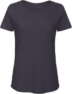 B&C CGTW047 - T-shirt organica da donna ispirata alla fiamma Chic Navy