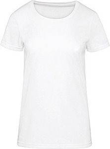 B&C CGTW063 - T-shirt da donna per sublimazione White