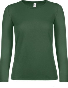 B&C CGTW06T - T-shirt manica lunga da donna #E150 Verde bottiglia