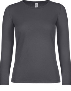 B&C CGTW06T - T-shirt manica lunga da donna #E150 Grigio scuro
