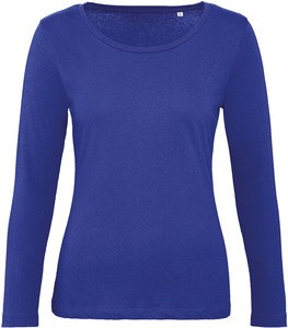 B&C CGTW071 - T-shirt a maniche lunghe organica Inspire da donna Cobalt Blue