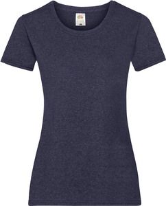 Fruit of the Loom SC61372 - T-shirt da donna in cotone Vintage Heather Navy