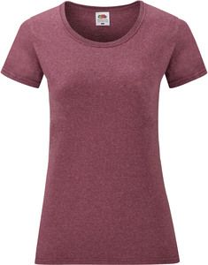 Fruit of the Loom SC61372 - T-shirt da donna in cotone Heather Burgundy