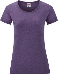Fruit of the Loom SC61372 - T-shirt da donna in cotone Heather Purple