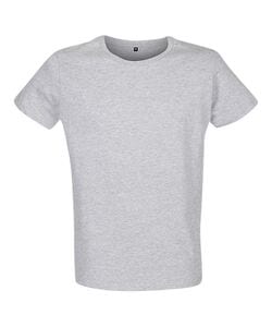 RTP Apparel 03270 - Tempo 185 Men T Shirt Uomo Tubolare Manica Corta Grigio medio melange