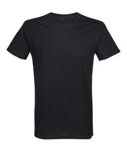 RTP Apparel 03259 - Cosmic 155 Men T Shirt Uomo Tagliata E Cucita Manica Corta Nero profondo