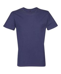 RTP Apparel 03259 - Cosmic 155 Men T Shirt Uomo Tagliata E Cucita Manica Corta Blu oltremare