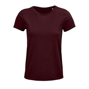 SOL'S 03581 - Crusader Women T Shirt Donna Aderente Girocollo Burgundy