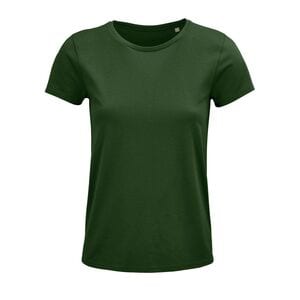 SOL'S 03581 - Crusader Women T Shirt Donna Aderente Girocollo Verde bottiglia