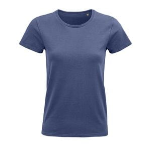 SOL'S 03579 - Pioneer Women T Shirt Donna Aderente Girocollo Denim