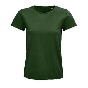SOL'S 03579 - Pioneer Women T Shirt Donna Aderente Girocollo Verde bottiglia