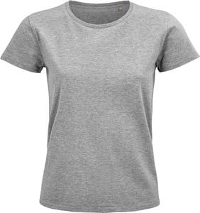 SOL'S 03579 - Pioneer Women T Shirt Donna Aderente Girocollo Grigio medio melange