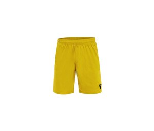 MACRON MA5223J - Pantaloncini sportivi per bambini in tessuto Evertex Yellow