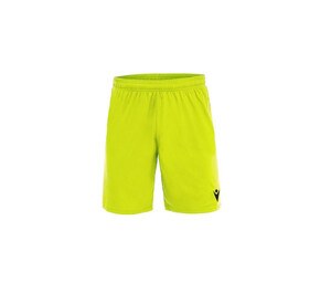 MACRON MA5223J - Pantaloncini sportivi per bambini in tessuto Evertex Fluo Yellow
