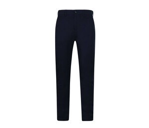 Henbury HY650 - Pantaloni chino da uomo con cintura regolabile Blu navy