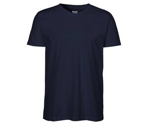 Neutral O61005 - T-shirt da uomo con scollo a V Blu navy