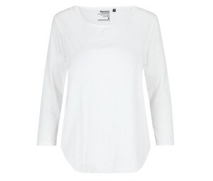 Neutral O81006 - T-shirt da donna manica 3/4 White
