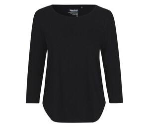 Neutral O81006 - T-shirt da donna manica 3/4 Black