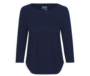 Neutral O81006 - T-shirt da donna manica 3/4 Blu navy
