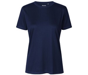 Neutral R81001 - T-shirt da donna in poliestere riciclato traspirante Blu navy