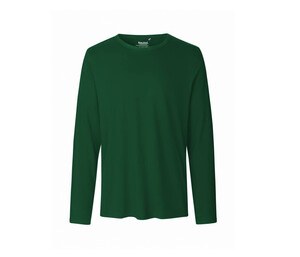 Neutral O61050 - T-shirt da uomo a manica lunga Verde bottiglia