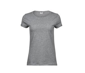 Tee Jays TJ5063 - T-shirt con maniche arrotolate Grigio medio melange
