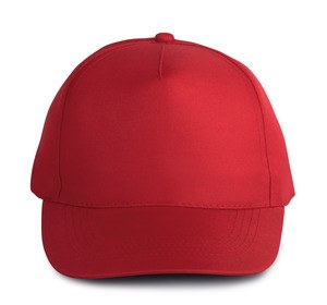 K-up KP157 - Cappellino in poliestere - 5 pannelli Red