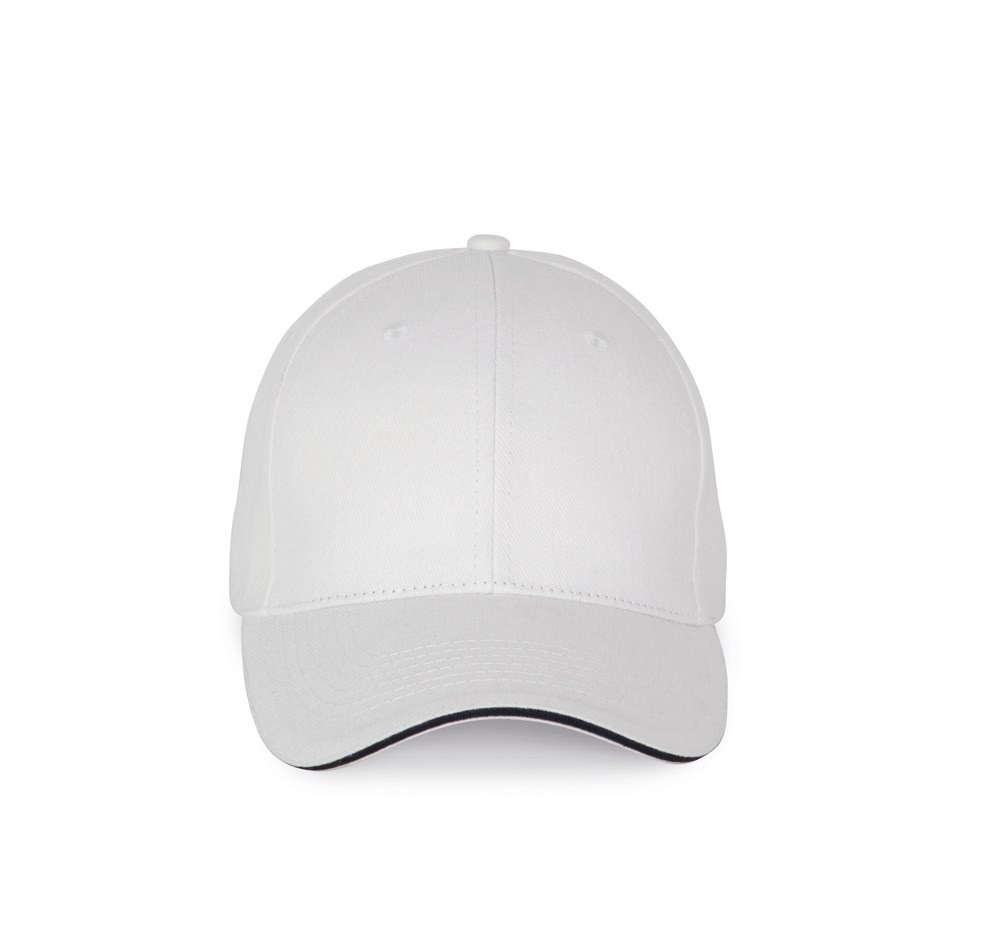 K-up KP185 - Cappellino con visiera sandwich a contrasto - 6 pannelli