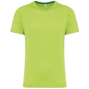 PROACT PA4012 - T-shirt sportiva uomo girocollo in materiale riciclato Verde lime