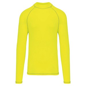 PROACT PA4017 - T-shirt tecnica manica lunga uomo con protezione anti-UV Fluorescent Yellow