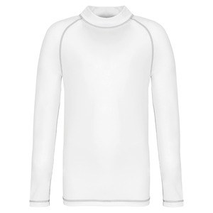 PROACT PA4018 - T-shirt tecnica manica lunga bambino con protezione anti-UV White