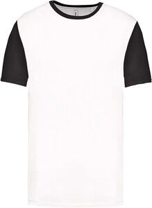 PROACT PA4023 - T-shirt manica corta bicolore adulto Bianco / Nero