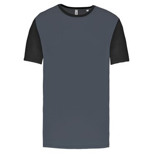 PROACT PA4023 - T-shirt manica corta bicolore adulto Sporty Grey / Black