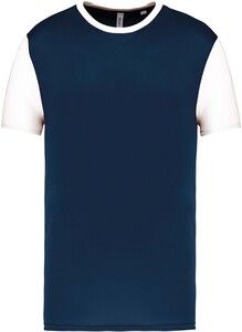 PROACT PA4023 - T-shirt manica corta bicolore adulto Sporty Navy / White