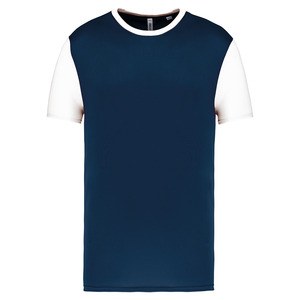 PROACT PA4024 - T-shirt manica corta bicolore bambino Sporty Navy / White