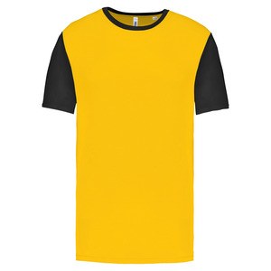 PROACT PA4024 - T-shirt manica corta bicolore bambino Sporty Yellow / Black