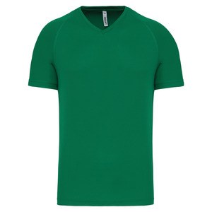 PROACT PA476 - T-shirt uomo sportiva manica corta scollo a V Verde prato