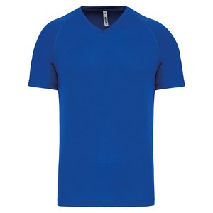 PROACT PA476 - T-shirt uomo sportiva manica corta scollo a V Sporty Royal Blue