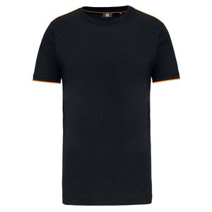 WK. Designed To Work WK3020 - T-shirt DayToDay maniche corte Black / Orange
