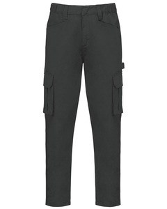 WK. Designed To Work WK703 - Pantaloni multitasche ecosostenibili da uomo Grigio scuro