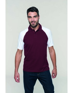 Kariban K226 - POLO BASEBALL - POLO UOMO BICOLORE