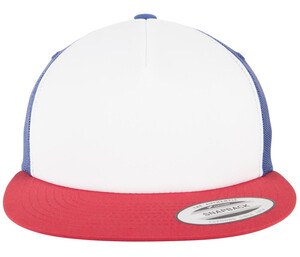Flexfit 6005FW - Visiera piatta da berretto americano Red/ White/ Royal