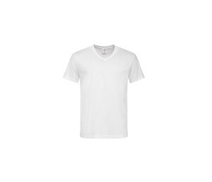 Stedman ST2300 - T-shirt da uomo con scollo a V White