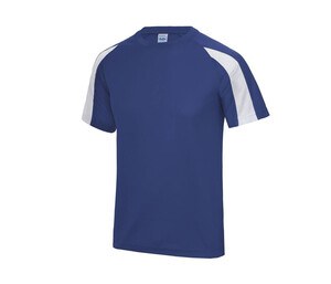 Just Cool JC003 - T-shirt sportiva a contrasto Royal Blue / Arctic White