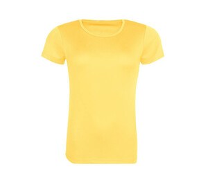Just Cool JC205 - T-shirt sportiva da donna in poliestere riciclato Sun Yellow
