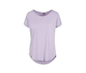 Build Your Brand BY036 - T-shirt da donna con schiena allungata Lilac