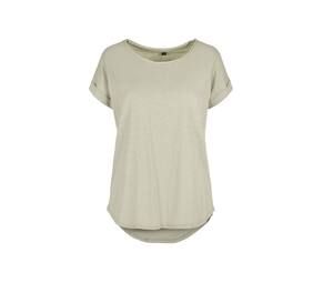 Build Your Brand BY036 - T-shirt da donna con schiena allungata Soft Salvia